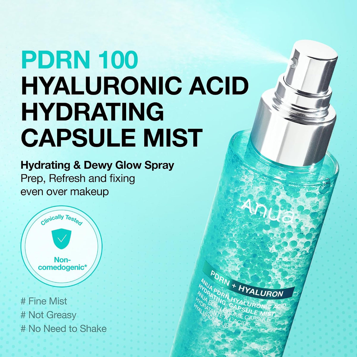 Anua Pdrn Collagen Glow Facial Serum Spray, Korean Skincare, 100ml
