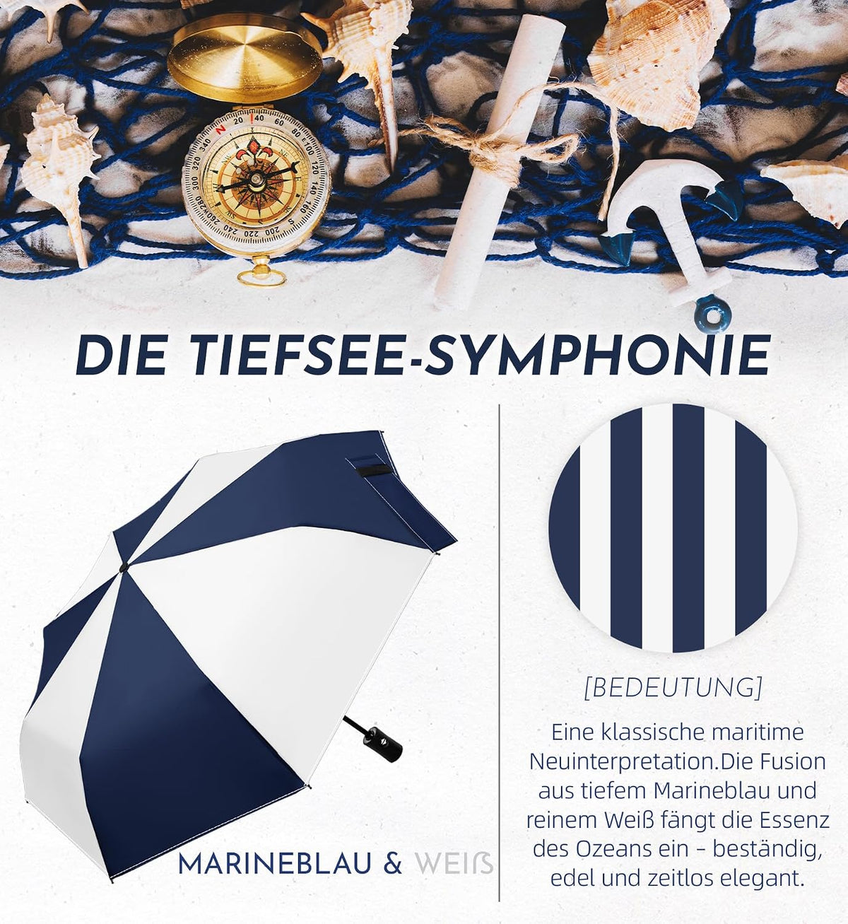 LILAC Regenschirm Klein Stabil Windfest