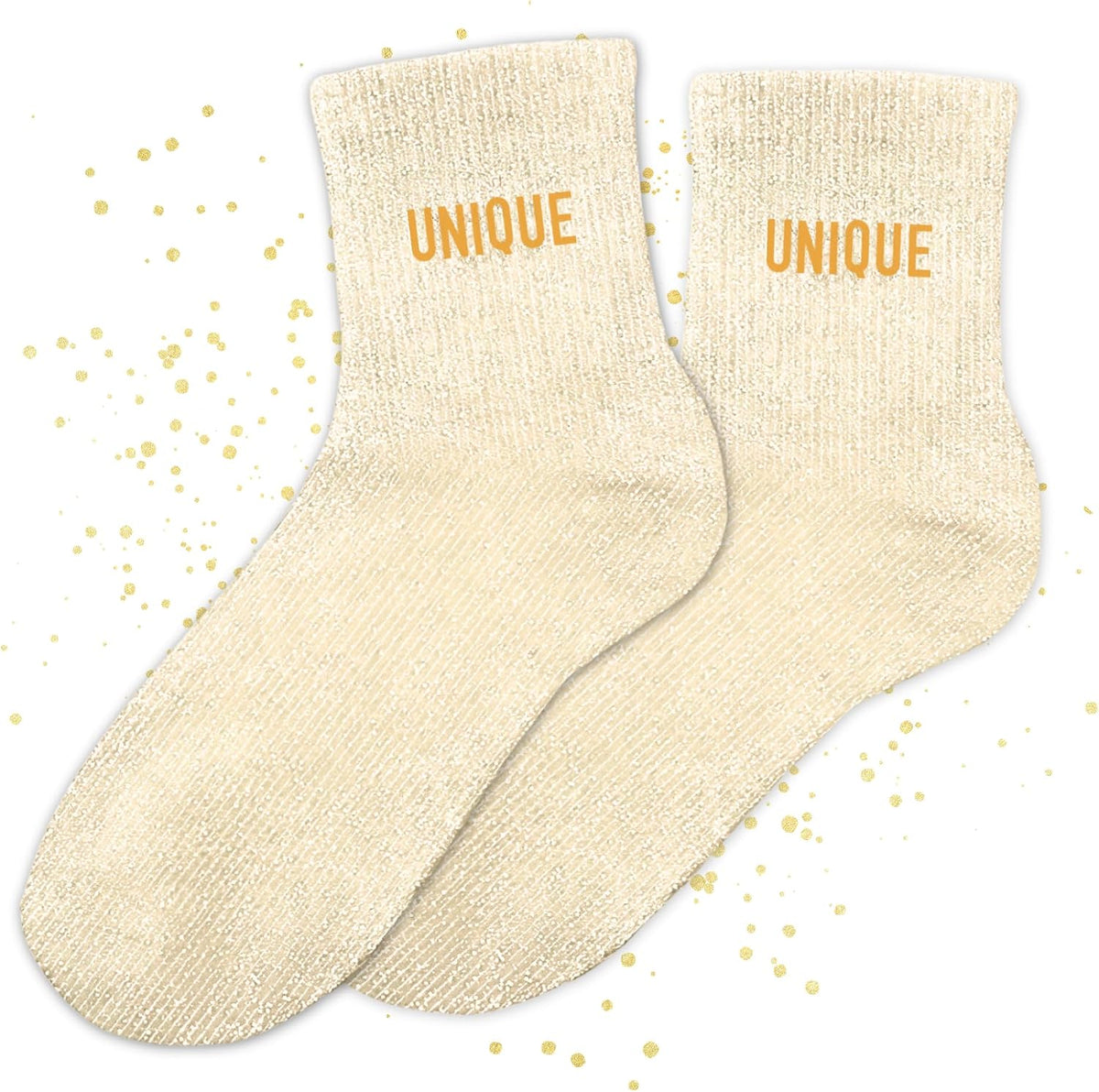 MASSA Chaussettes Paillettes - Taille Unique - Parfaite, Unique, Wesh, Tana, Princesse, Pipelette, Raleuse, Gourmande, Aigrie, Mamounette - Chaussettes à Paillettes