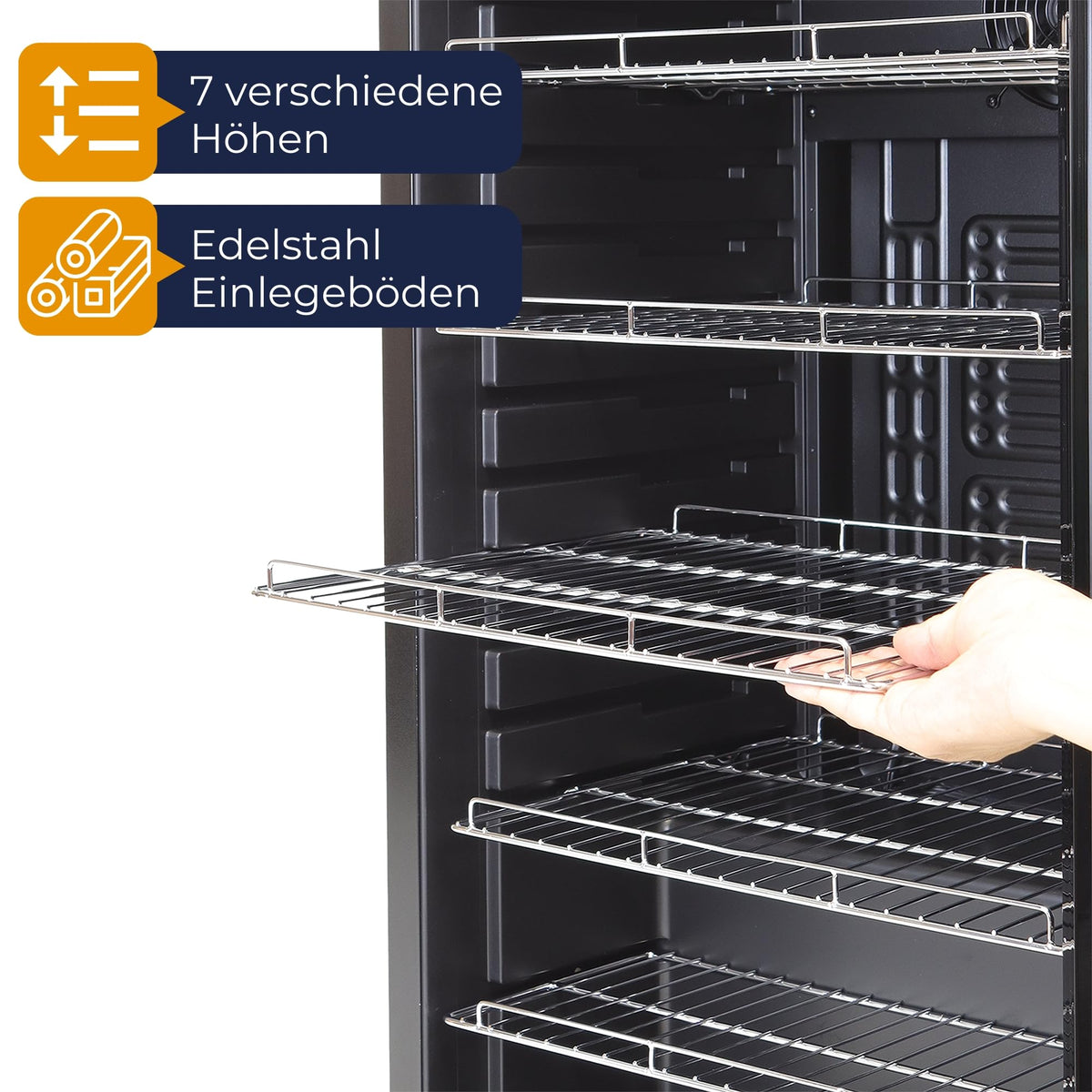 Sommertal Getränkekühlschrank 50L | Glastür, Touch, LED, abschließbar