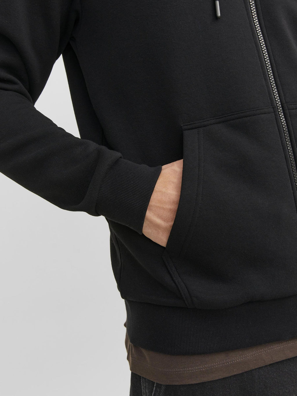 JACK & JONES Herren Jjebradley Sweat Zip Hood Noos Sweatshirtjacke (1er Pack)