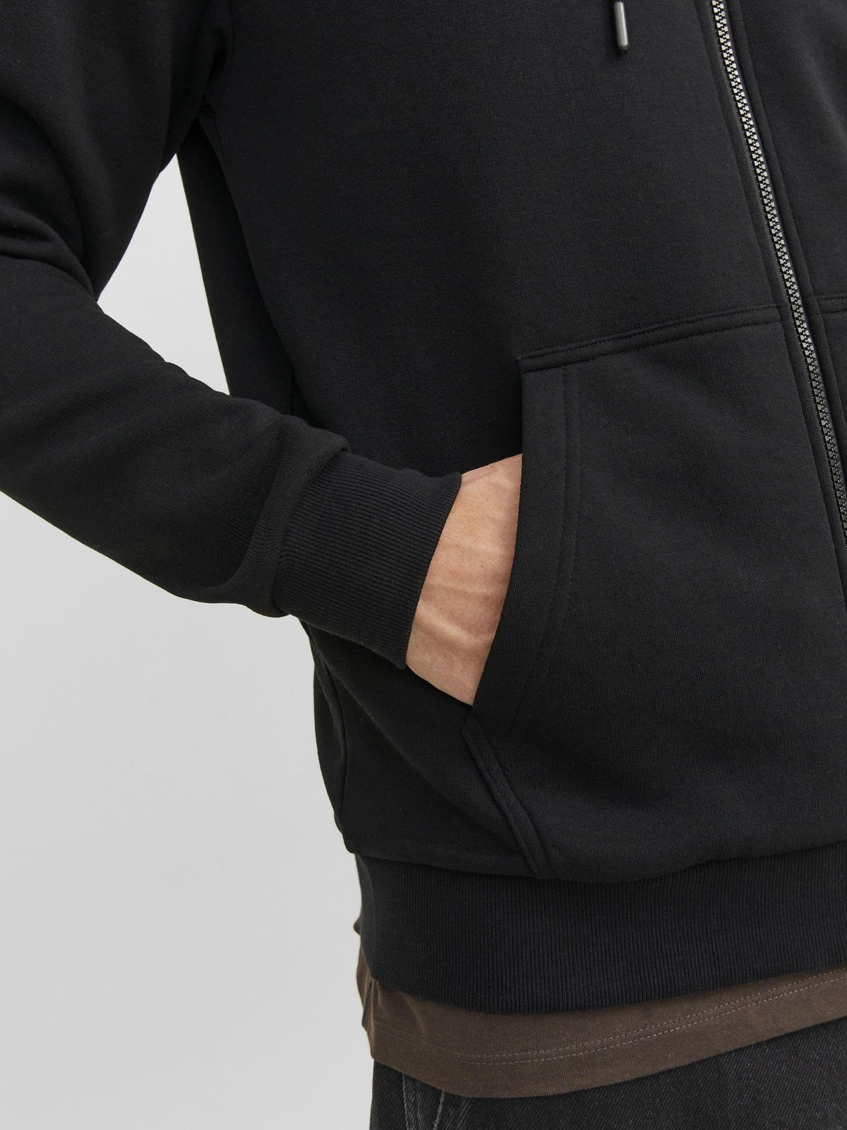 JACK & JONES Herren Jjebradley Sweat Zip Hood Noos Sweatshirtjacke (1er Pack)