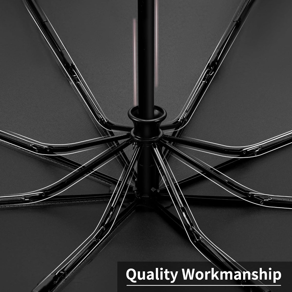Seniny Windproof Travel Umbrella, Automatic Umbrellas for Rain, Portable & Compact Umbrellas for Backpack, Strong UV for Protection, Folding Small Sun Umbrella for Car, Walking