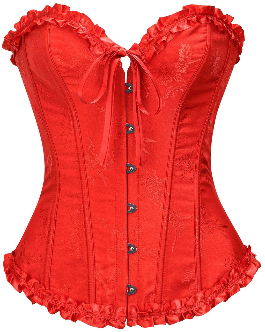 Bustier Corset Top for Women | Overbust Lace Up Waist Cincher Shapewear Lingerie