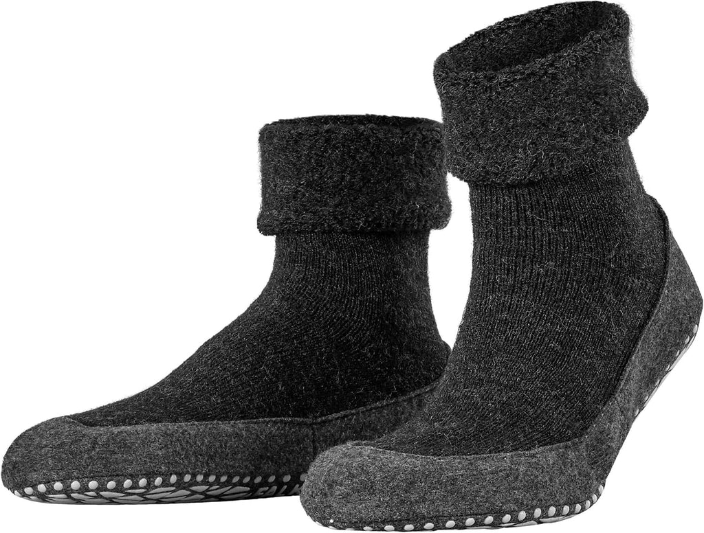 FALKE Herren Cosyshoe Stoppersocken atmungsaktive klimaregulierende geruchshemmende Wolle rutschfeste Noppen auf der Filzsohle komfortabel warm mit Plüsch strapazierfähig 1 Paar