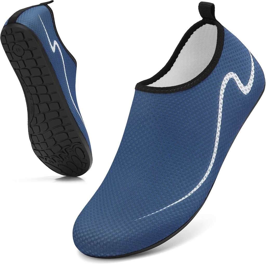 Water Shoes for Women Men Quick-Dry Beach Swim Socks with Non-Slip Sole