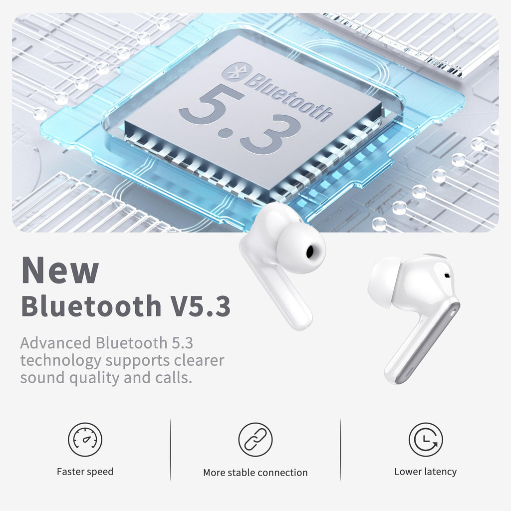 Bluetooth Kopfhörer, Kopfhörer Kabellos Bluetooth 5.4, Tiefer Bass Ohrhörer