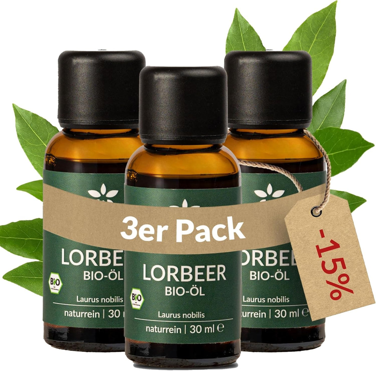 Heldengrün® BIO Lavendelöl [100% NATURREIN] Ätherisches Öl 30 ml