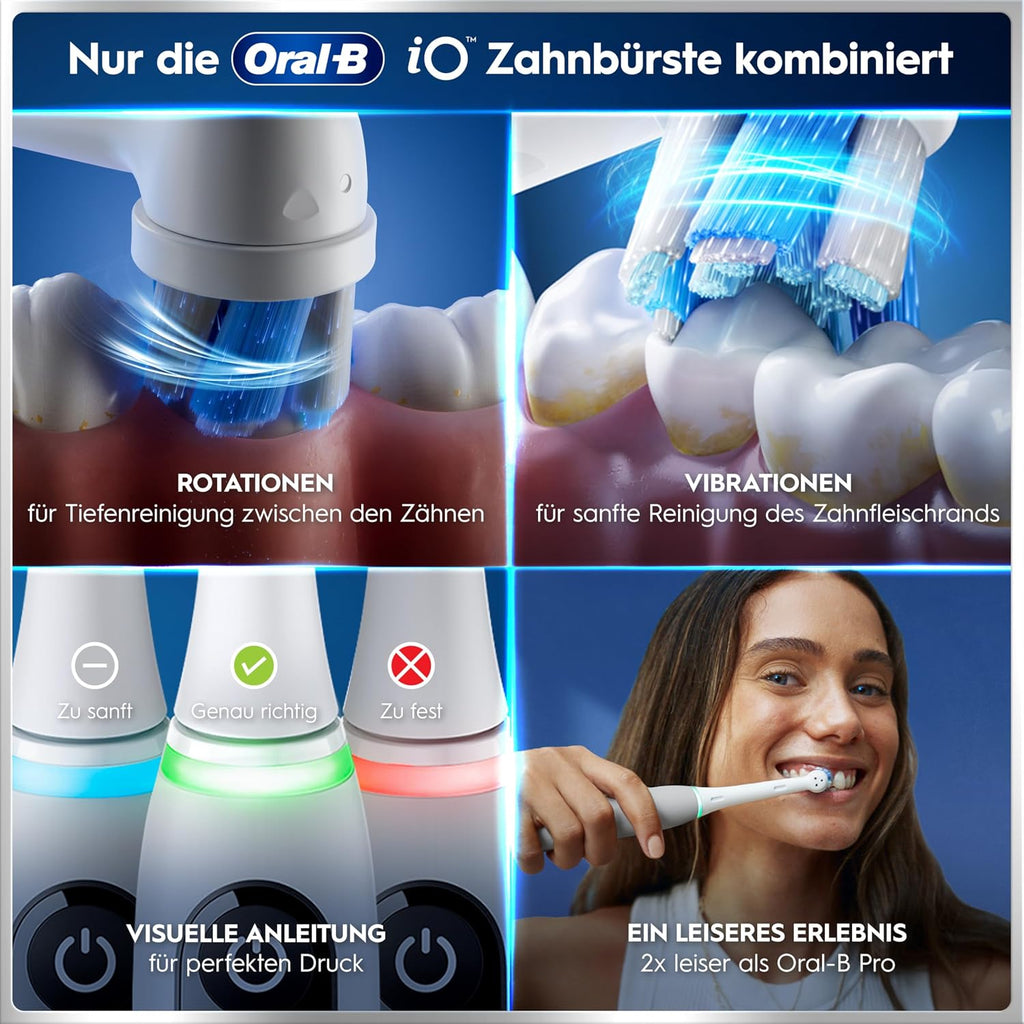 Oral-B iO Series 6 Elektrische Zahnbürste, Weiß