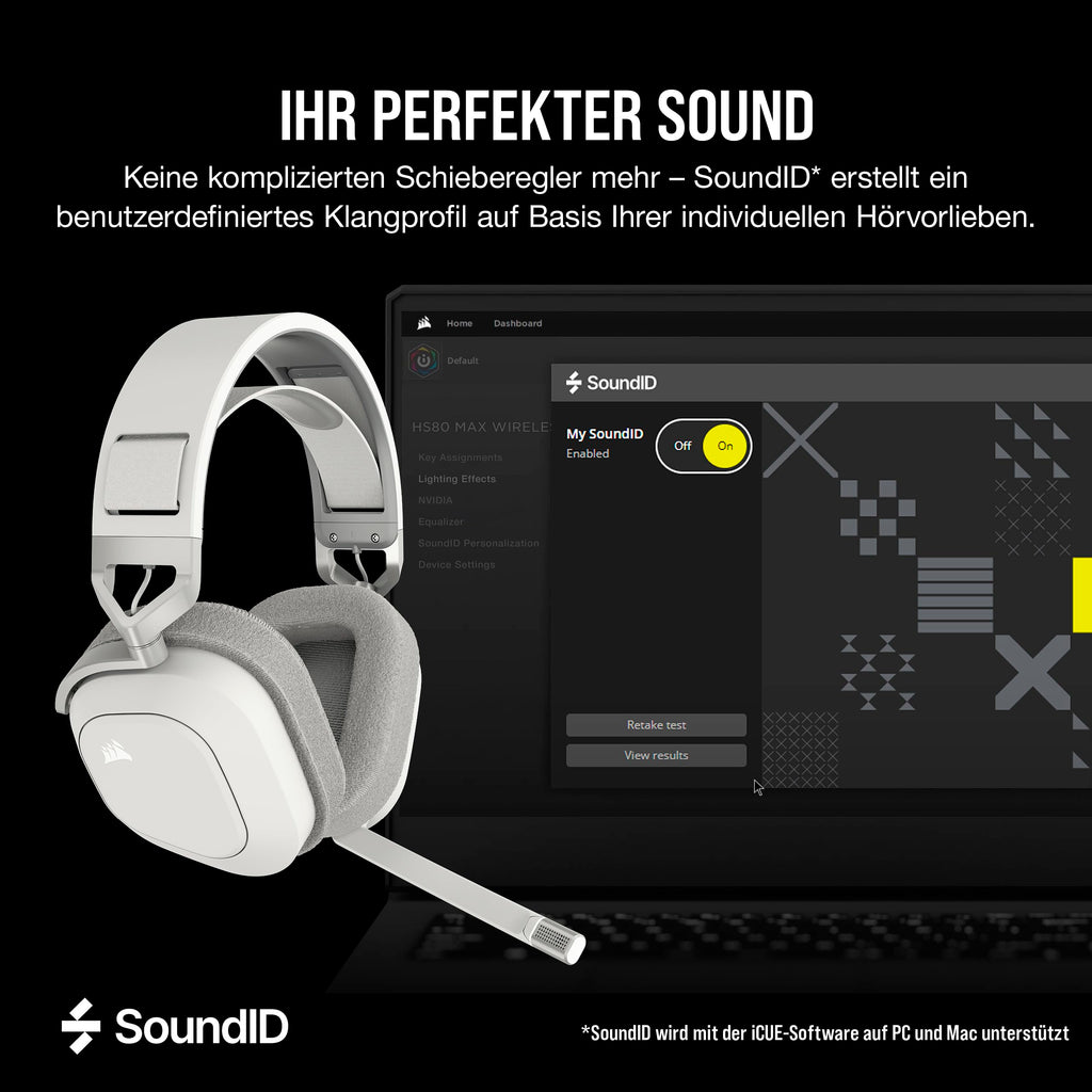 Corsair HS80 MAX Wireless Multiplattform-Gaming-Headset – Stahlgrau