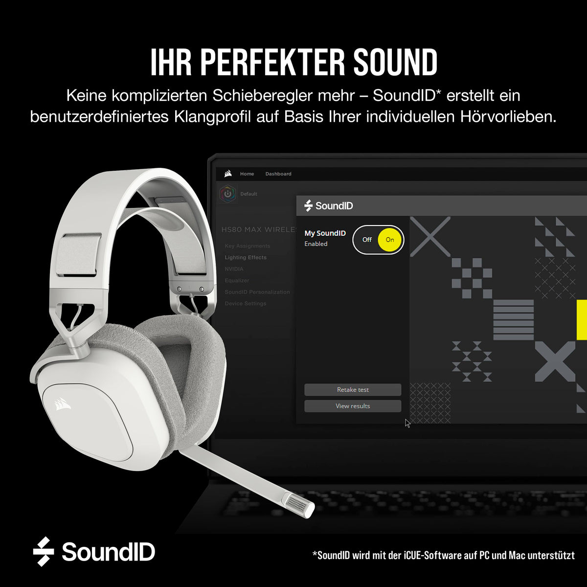 Corsair HS80 MAX Wireless Multiplattform-Gaming-Headset – Stahlgrau