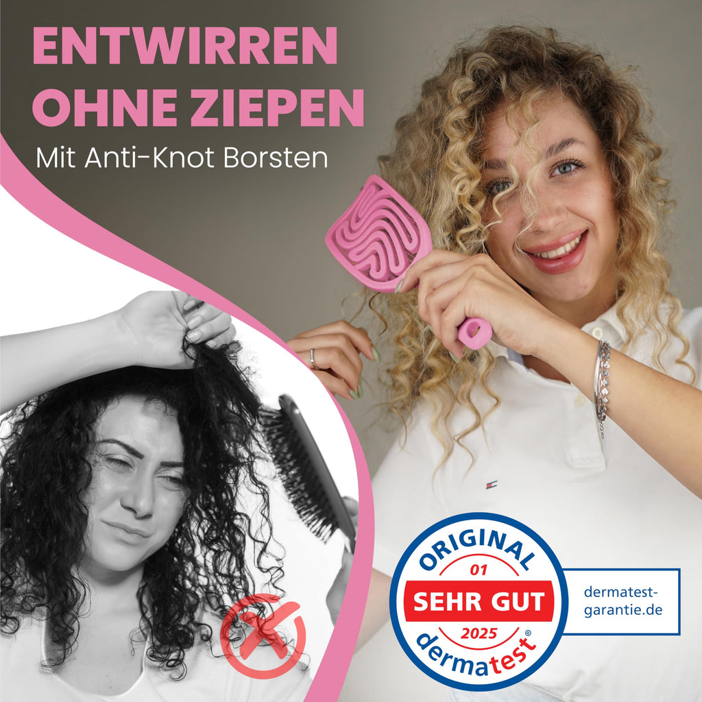 Walcora Haarbürste ohne Ziepen – NEUHEIT 2026 – Entwirrbürste & Detangler Bürste für Damen