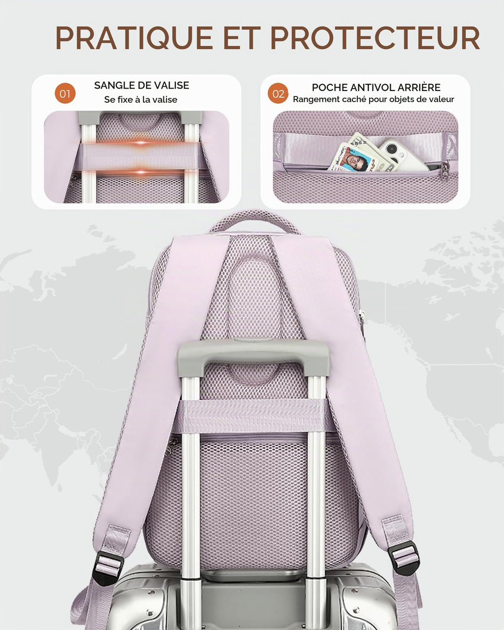 Yankony Sac a Dos Voyage Cabine Avion 40x30x20 Ryanair Bagages Cabine