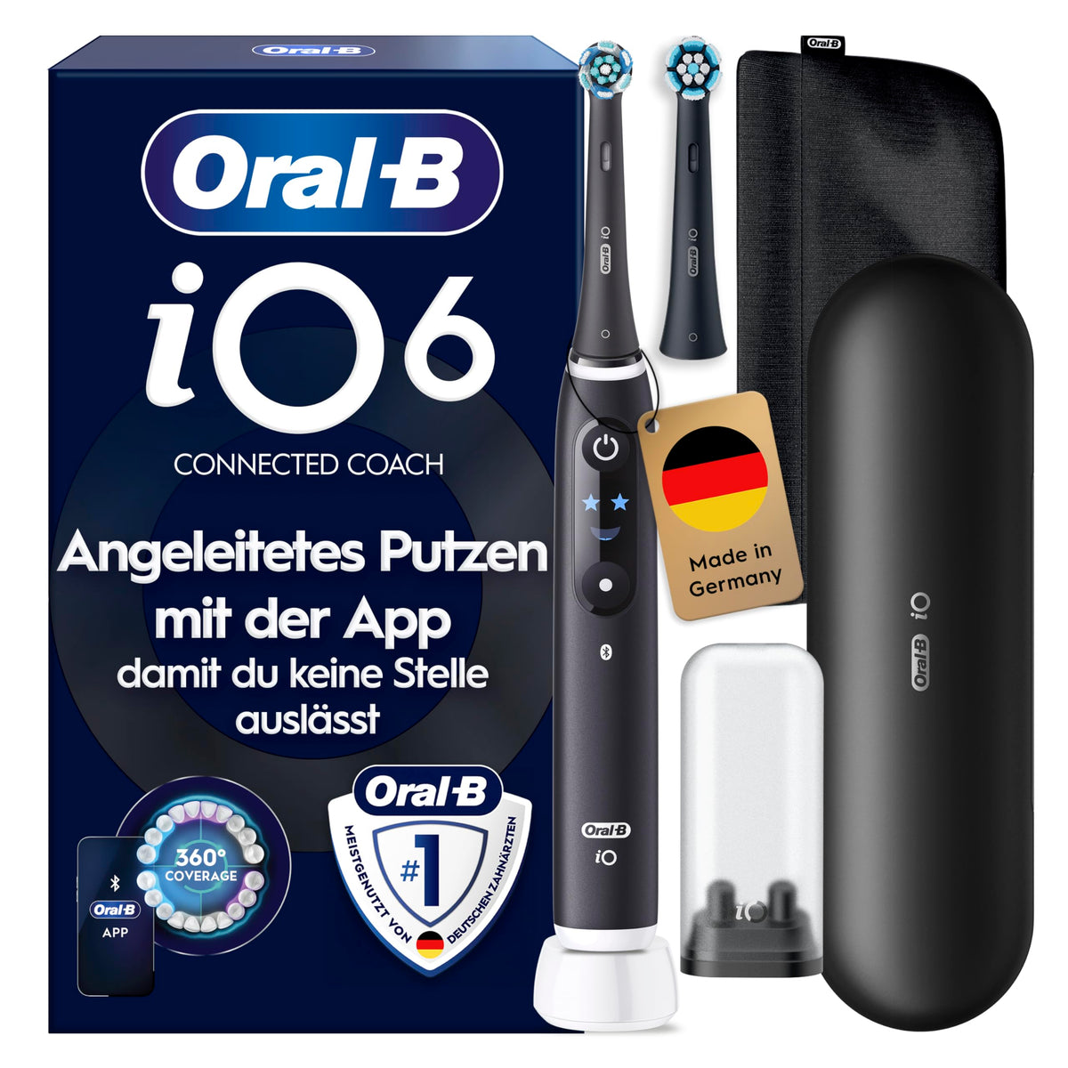Oral-B iO Series 6 Elektrische Zahnbürste, Weiß