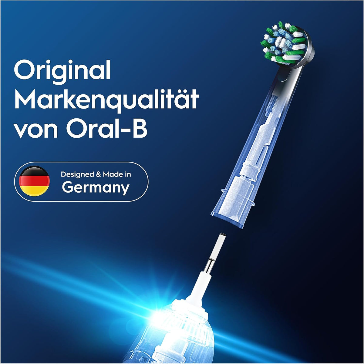 Oral-B Aufsteckbürsten PRO CrossAction, Weiß, 10 Stück