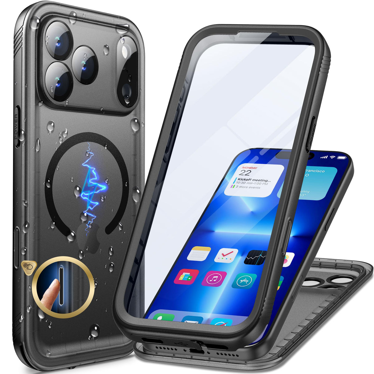 Cozycase TOP Militärschutz wasserdichte 360 Hülle Für iPhone 17 18 Pro Max