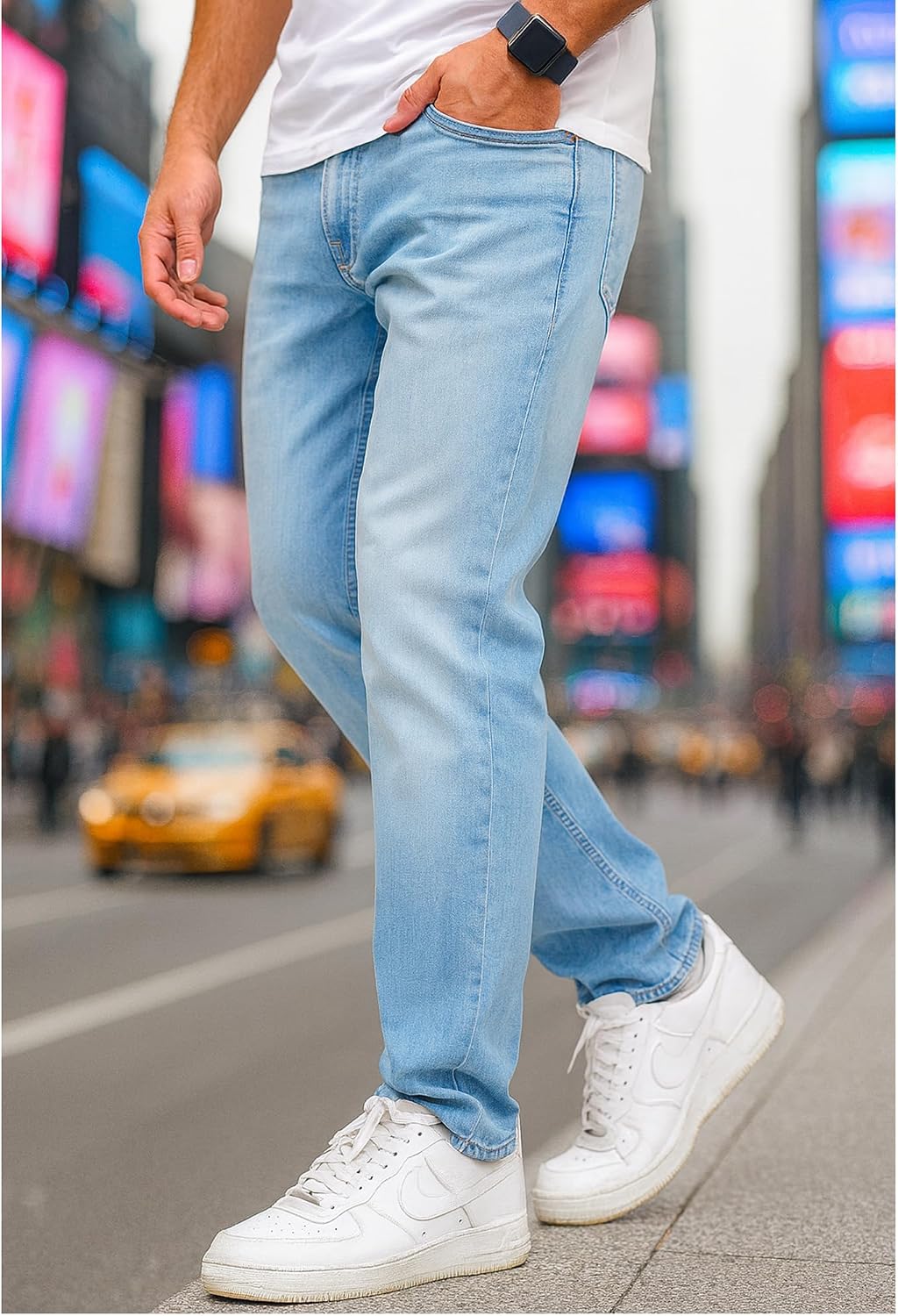 JACK & JONES Infinity Herren Jeans Mike ARIS Comfort Fit Denim Herrenhose