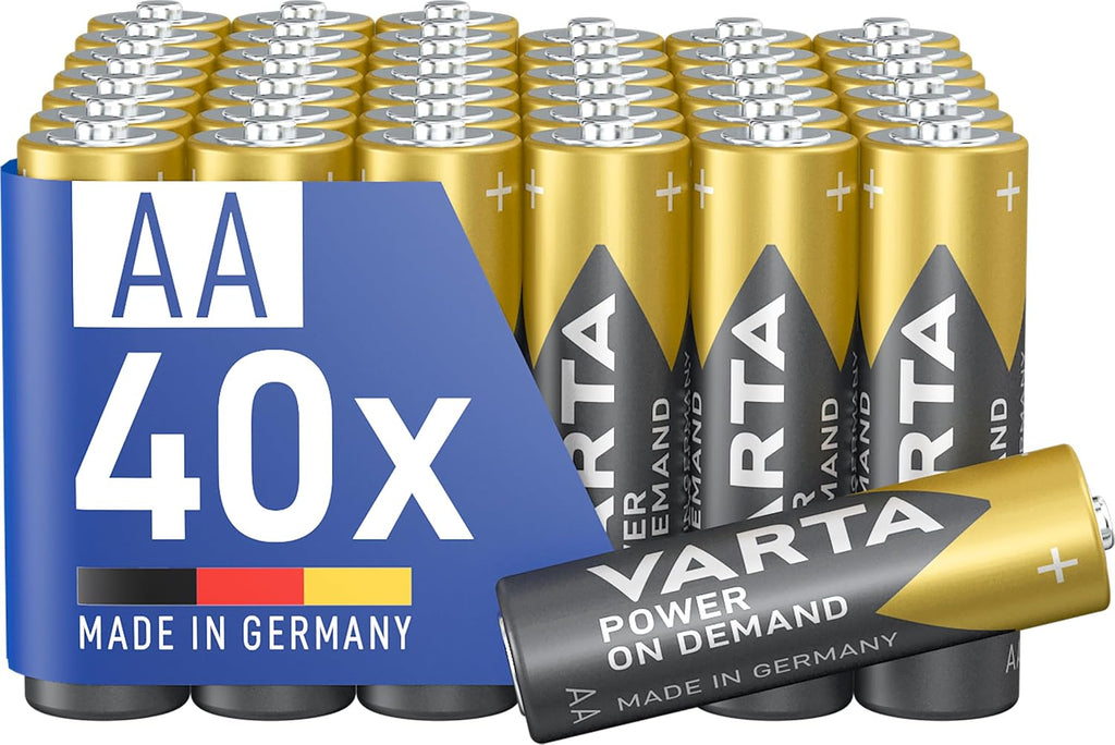 Varta Batterien AAA 100 Stück Power on Demand Alkaline 1,5 V Vorratspack