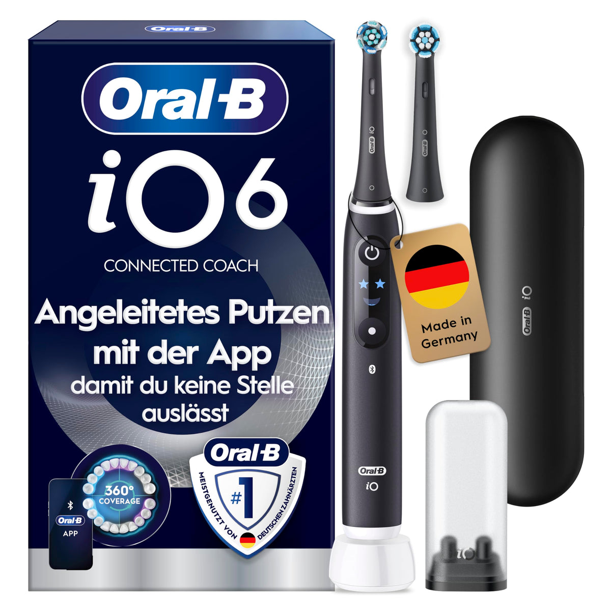Oral-B iO Series 6 Elektrische Zahnbürste, Weiß