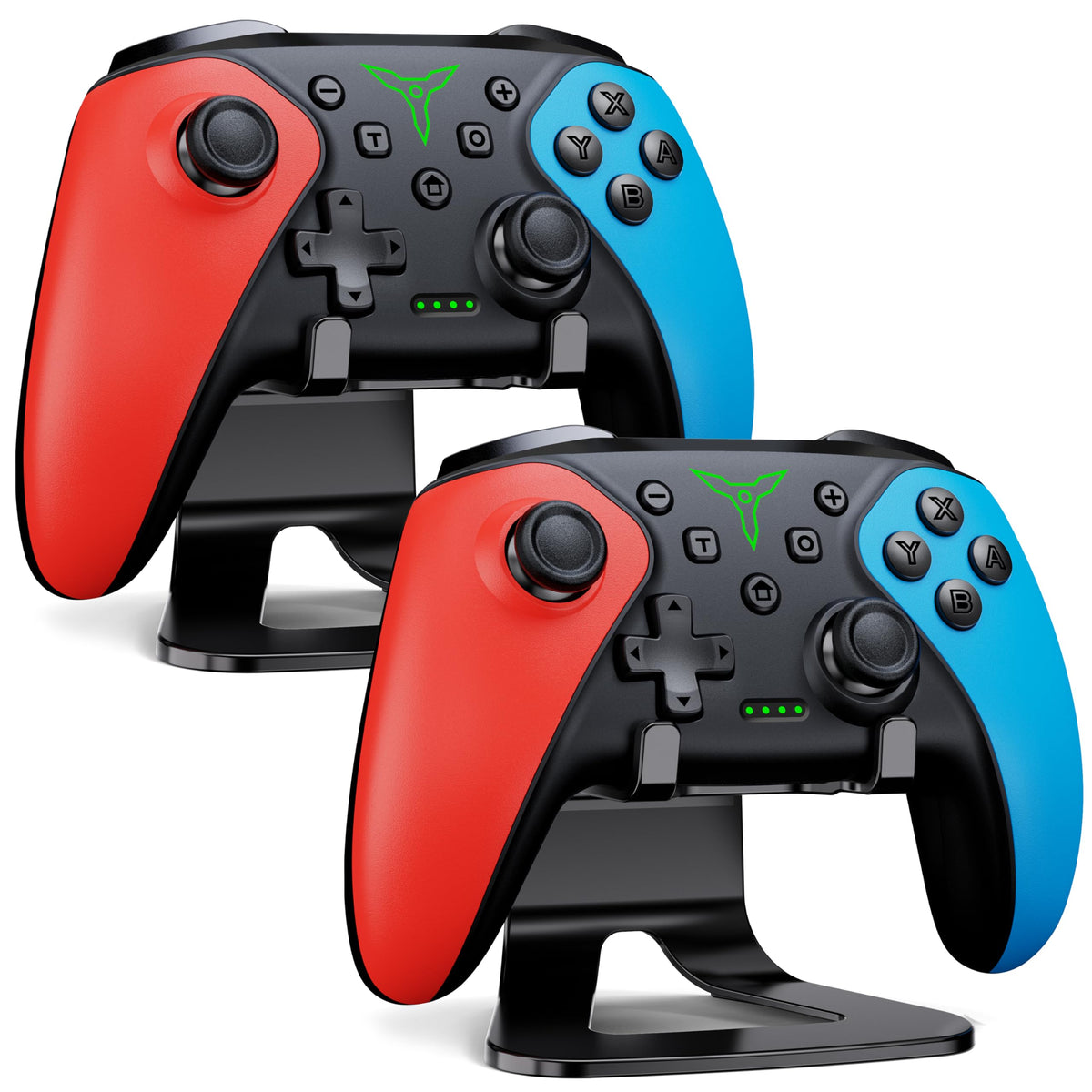 HELLCOOL Switch Controller, Kabelloser Switch Pro Controller für Switch/Lite/OLED Konsole, Makro-/Turbo-/Aufwachfunktion, Präzise Steuerung, Dual-Motor-Vibration, 15 Std. Spieldauer