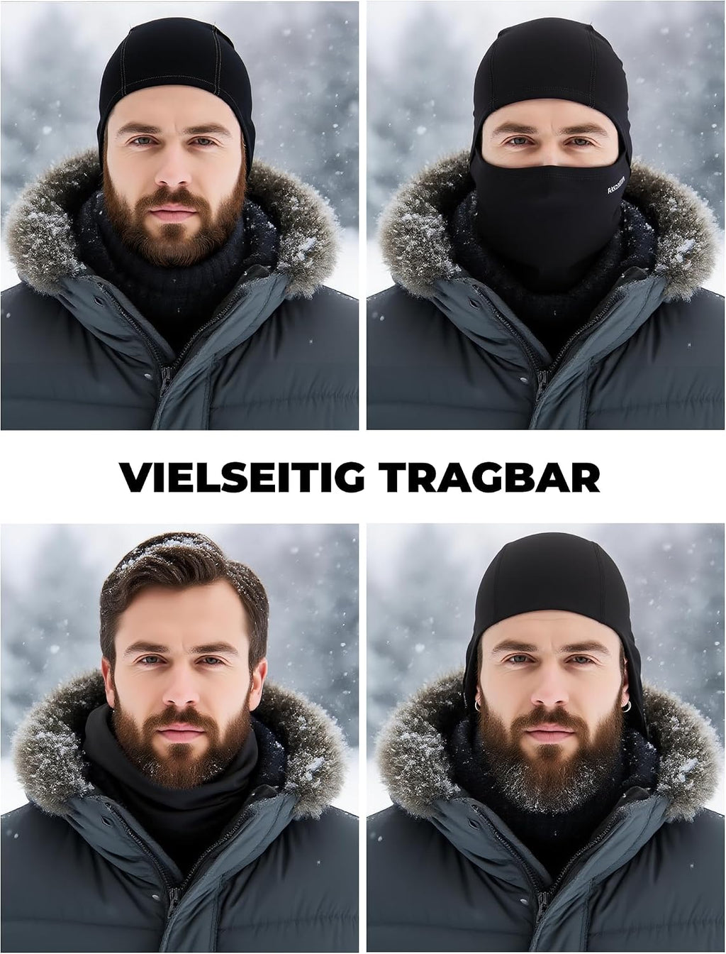ROCKBROS Motorrad Sturmhaube, Balaclava Skimaske für Damen Herren