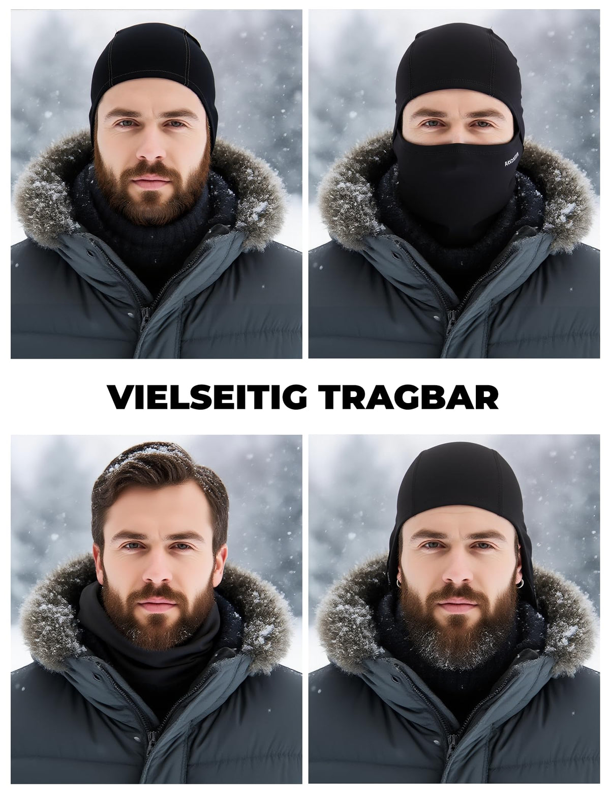 ROCKBROS Motorrad Sturmhaube, Balaclava Skimaske für Damen Herren