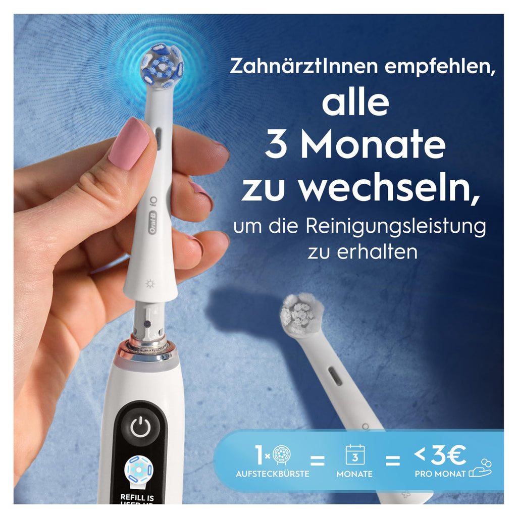 Oral-B iO Aufsteckbürsten Ultimative Reinigung, Schwarz, 4 Stück