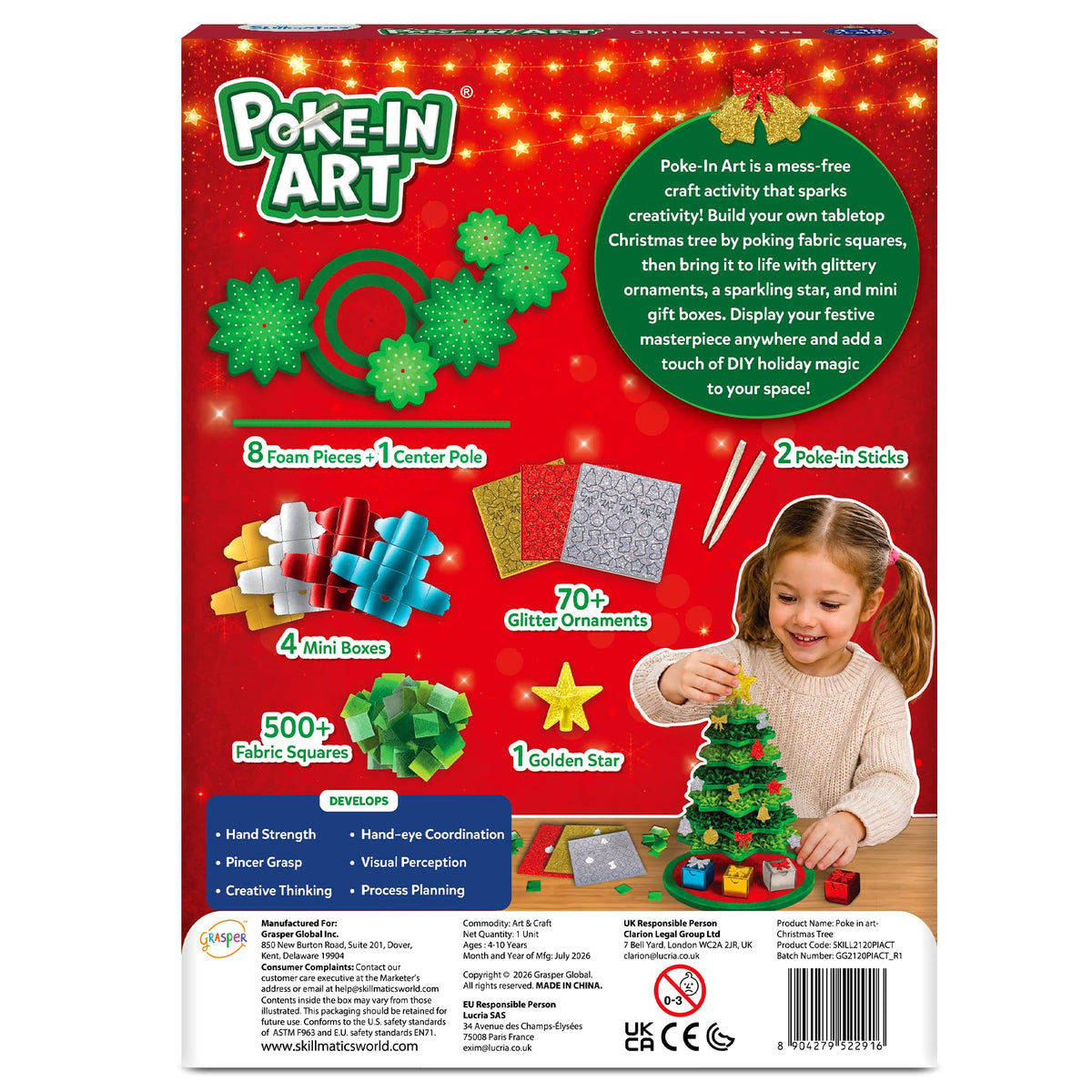 Skillmatics Poke-in Art – Disney Princesses, Wood Craft Kit, Gift for Kids