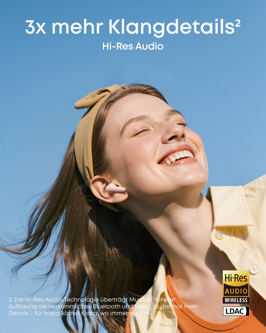 Soundcore by Anker P31i kabellose Bluetooth-Kopfhörer, Hi-Res Sound Schwarz