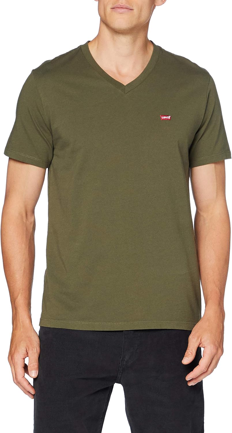 Levi's Herren Original Housemark V-Neck T-Shirt