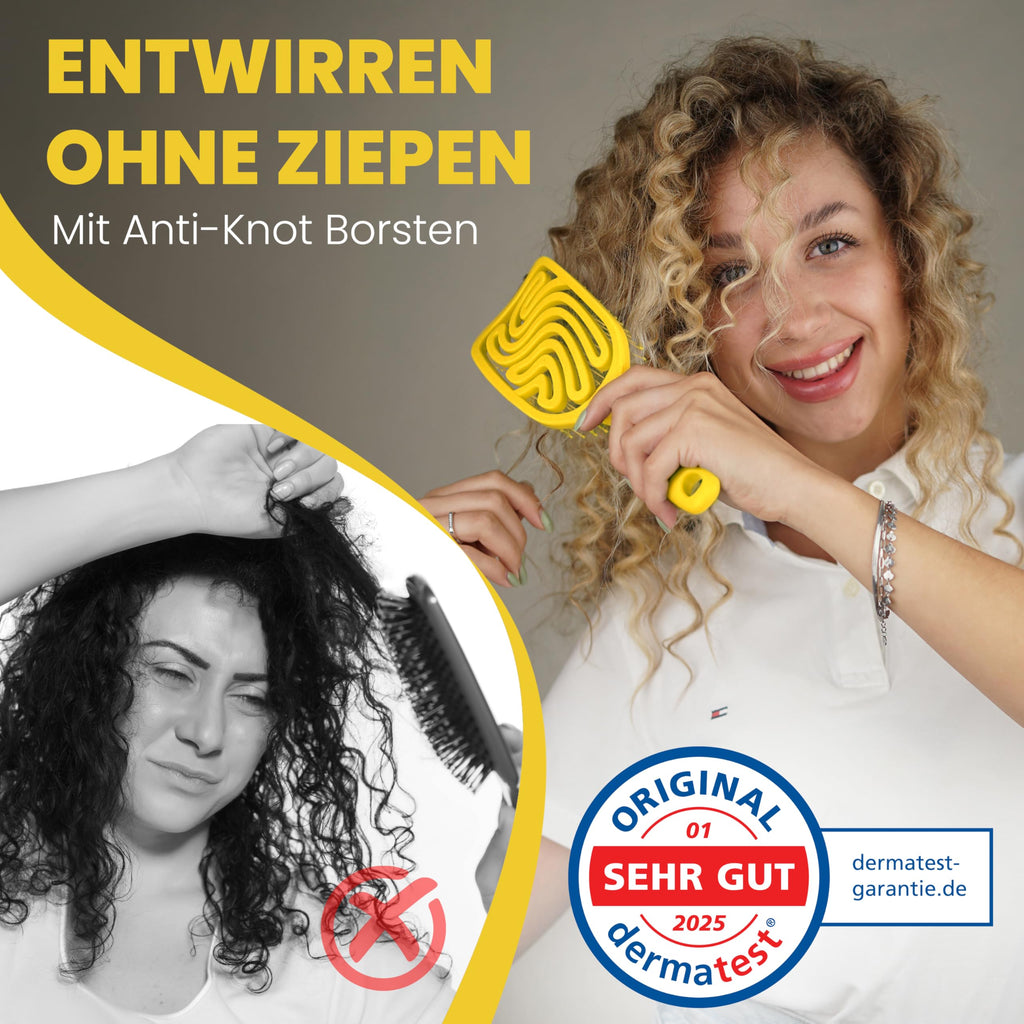Walcora Haarbürste ohne Ziepen – NEUHEIT 2026 – Entwirrbürste & Detangler Bürste für Damen