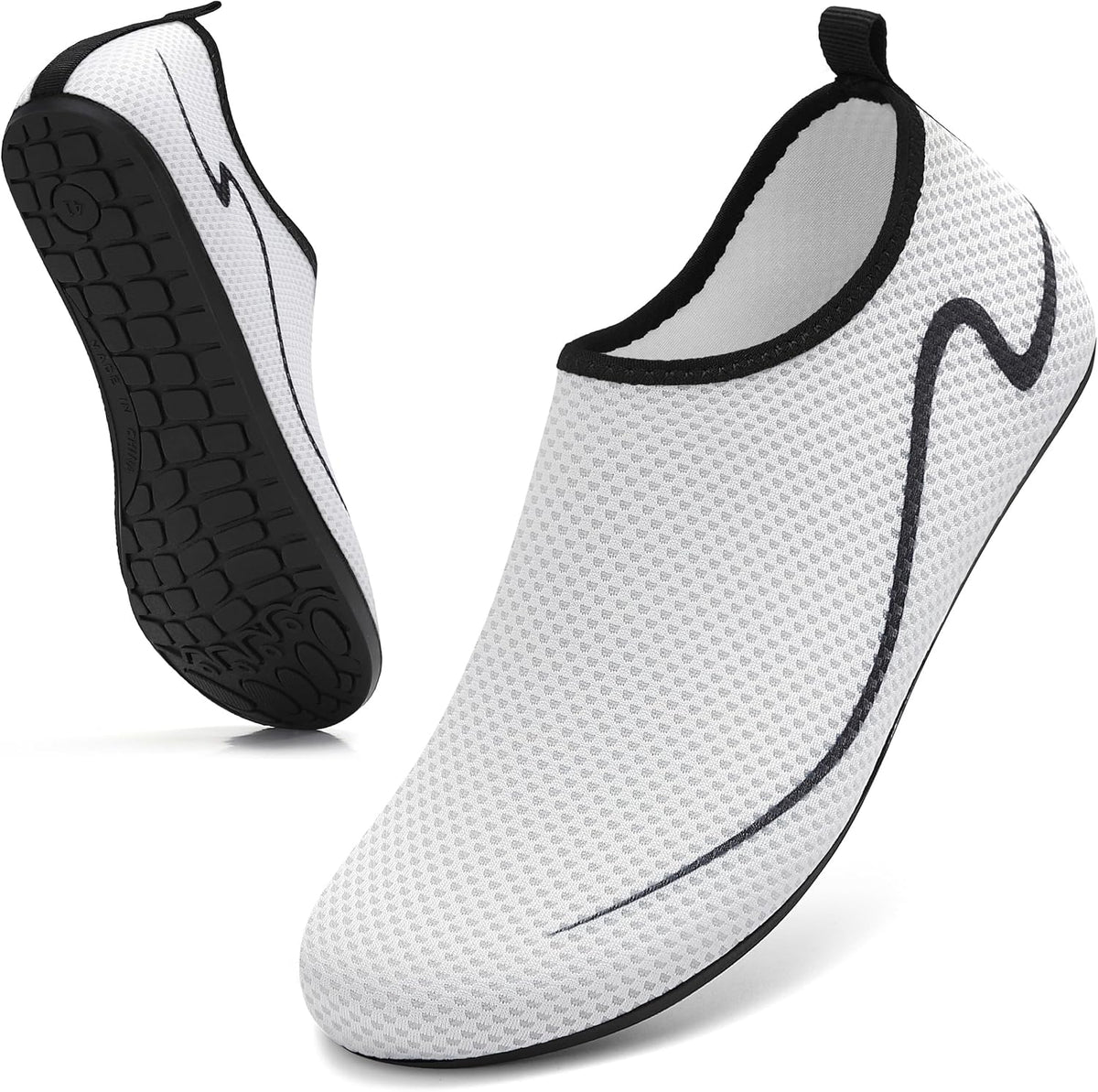 Water Shoes for Women Men Quick-Dry Beach Swim Socks with Non-Slip Sole