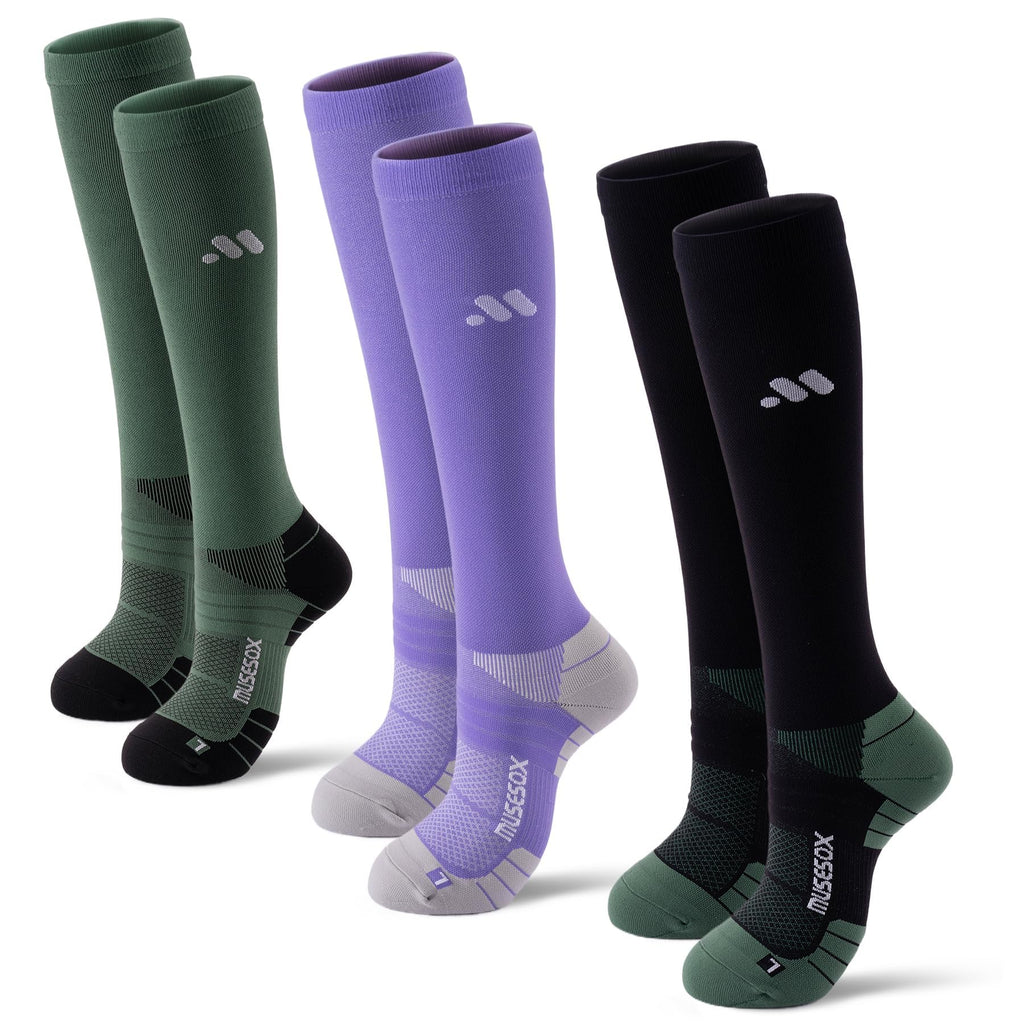 Compression Socks for Women and Men,15-20 mmHg Support(3 Pairs)