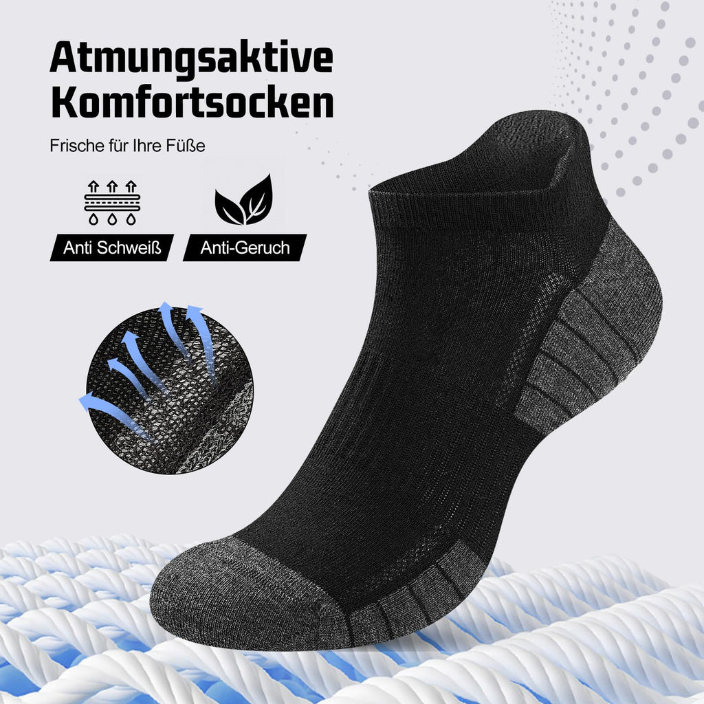 Sneaker Socken Herren Damen 10/20 Paar – Atmungsaktive Sportsocken