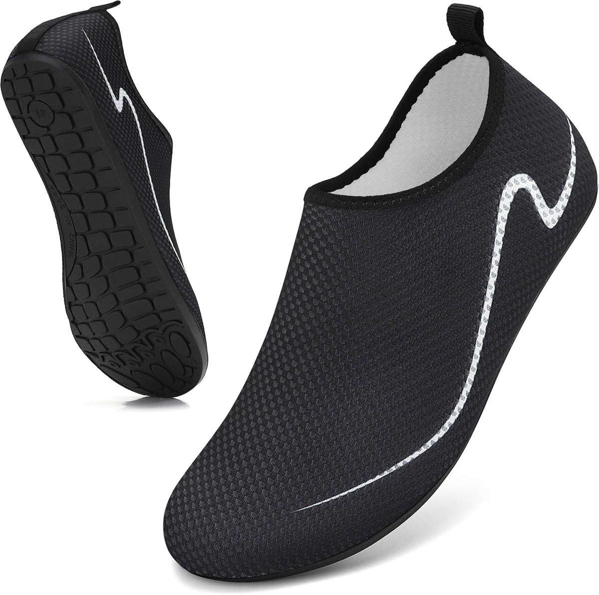 Water Shoes for Women Men Quick-Dry Beach Swim Socks with Non-Slip Sole