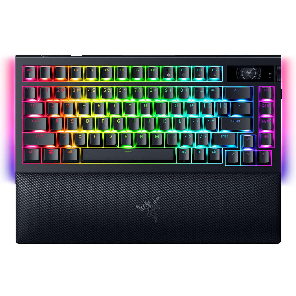 Razer BlackWidow V4 - Mechanische Gaming-Tastatur Chroma RGB (Mechanische Yellow Switches, 6 eigene Makro-Tasten, Doubleshot-ABS-Tastenkappen) QWERTZ DE-Layout | Schwarz