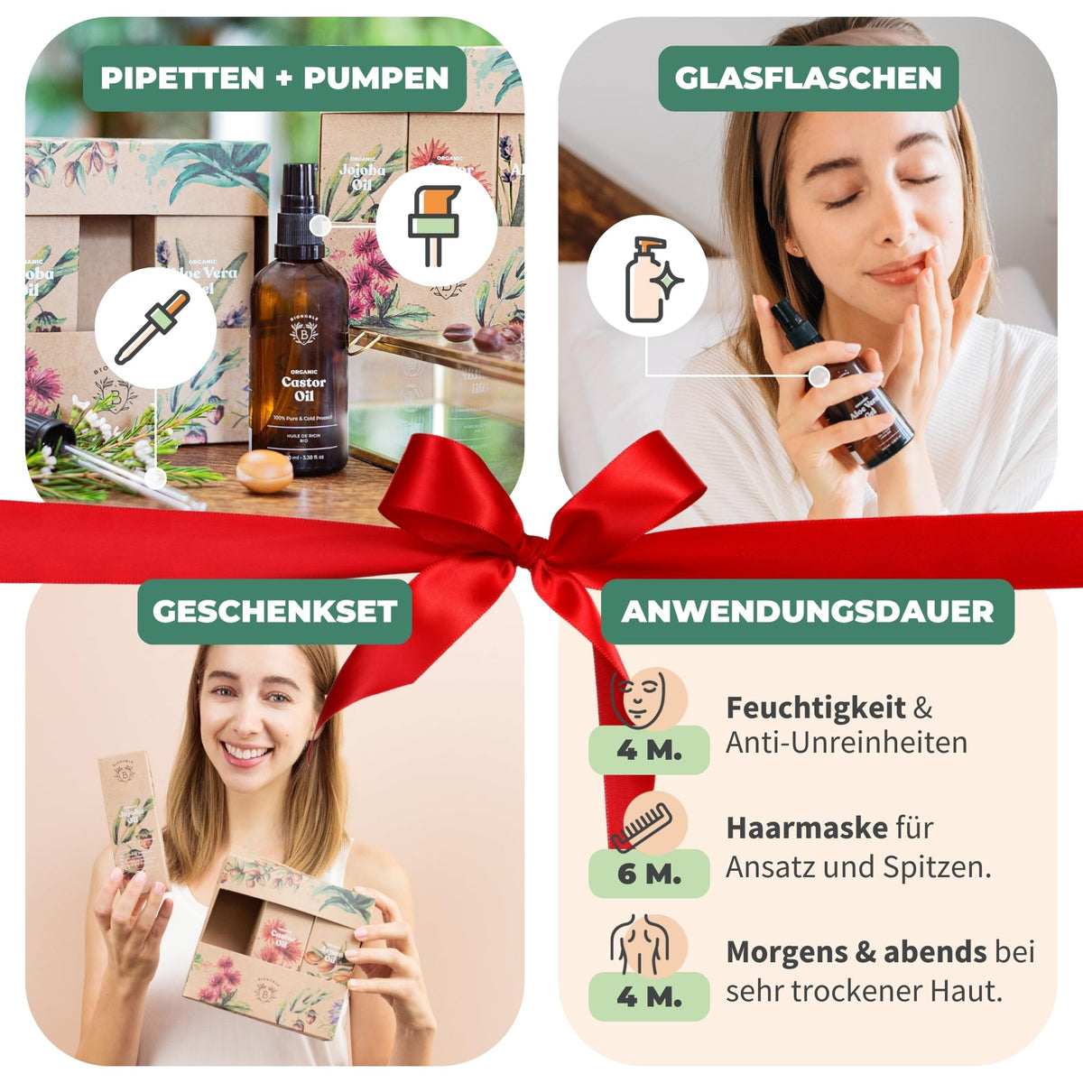 BIONOBLE Arganöl Bio Kaltgepresst - Haare, Gesicht, Haut - Marokko - 50ml