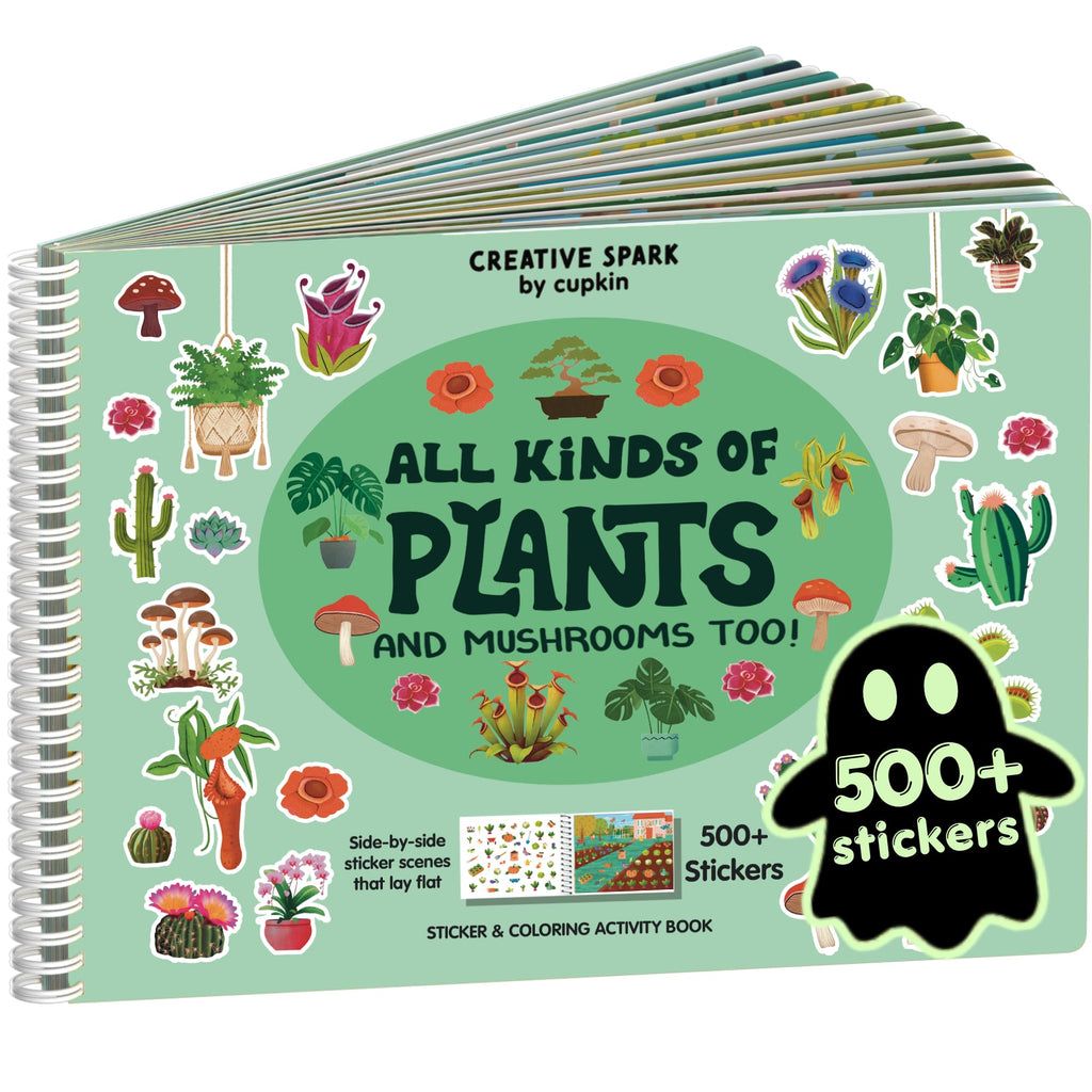 Cupkin Animal Habitats Sticker Book | 12 Coloring & Activity, 500+ Stickers
