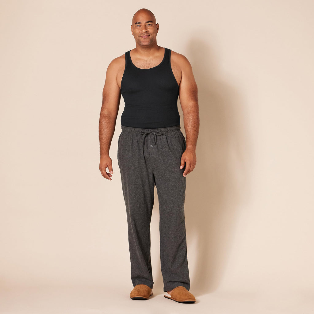 Amazon Essentials Men's Lightweight Breathable Cotton Slim Fit Tank Undershirts, Pack of 6