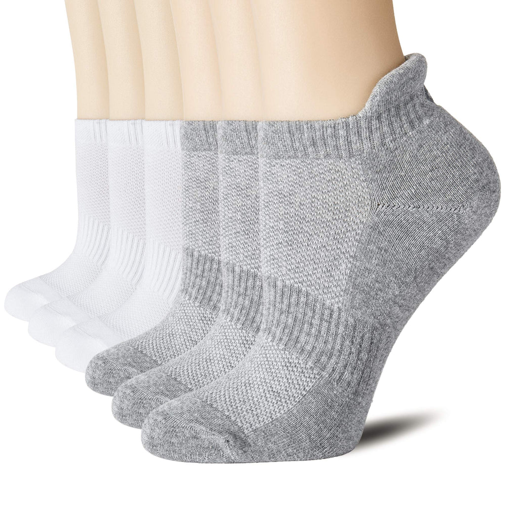 CS CELERSPORT 6 Paar kurze Sportsocken für Damen und Herren, Sneaker-Socken für Laufen und Sport mit Fersenlasche