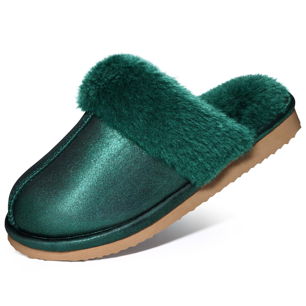 Litfun Fuzzy Slippers for Women Memory Foam Indoor House Shoes