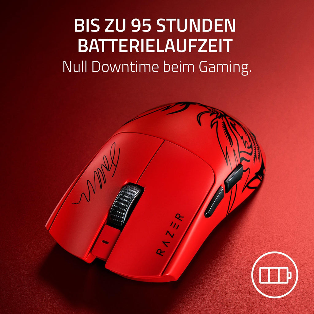 Razer Viper V3 HyperSpeed - Kabellose Esports Gaming-Maus - Focus Pro 30K DPI Sensor - bis zu 280 Std. Akku, Mechanische Maus-Switches 2th Generation - kabellose Abtastrate 4000Hz- PC/Mac | Schwarz