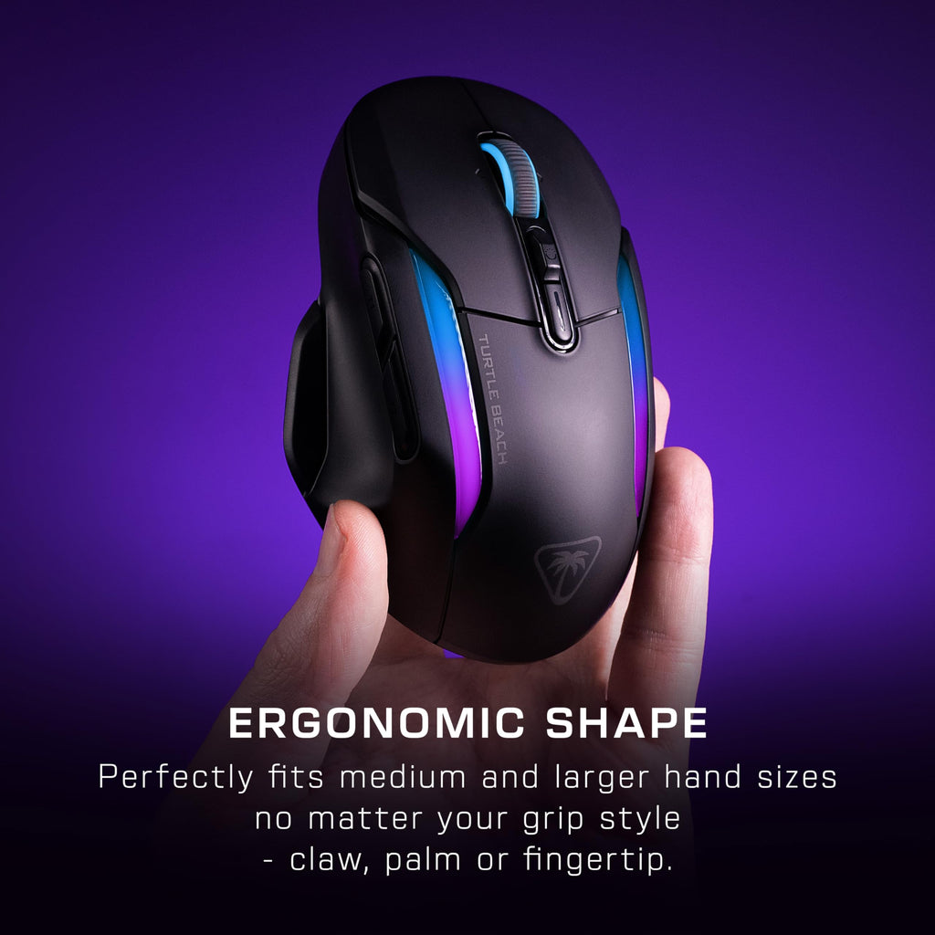 Turtle Beach Kone II ergonomische RGB-PC-Gaming-Maus mit Kabel