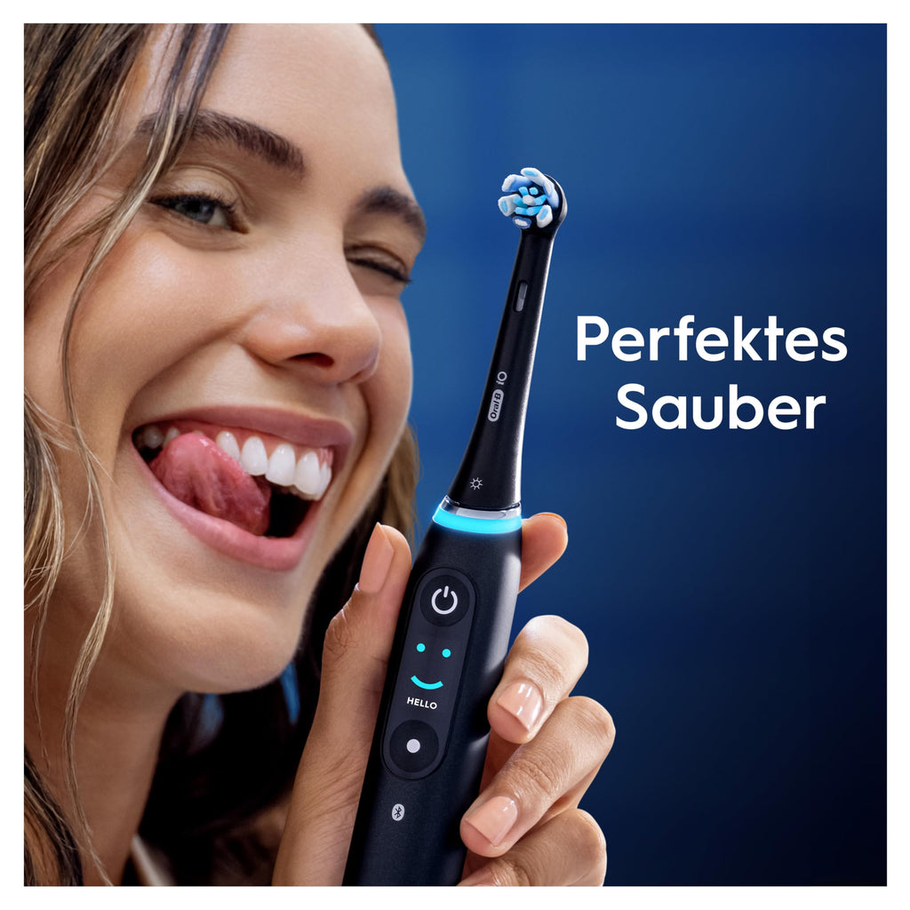 Oral-B iO Aufsteckbürsten Ultimative Reinigung, Schwarz, 4 Stück