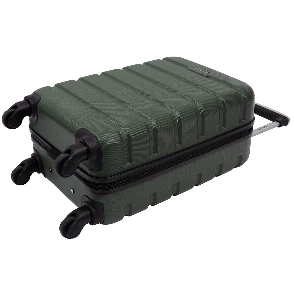 Wrangler 22" Hardside Spinner Carry-On Luggage, Charcoal