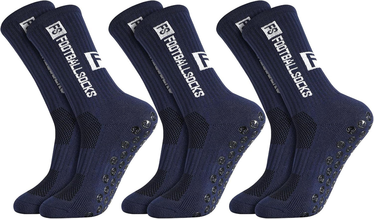 FANTESI 3 Paare Fußballsocken für Herren Damen,Sportsocken Fußball