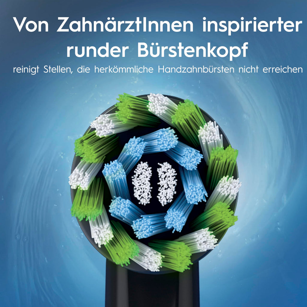 Oral-B Vitality Pro Elektrische Zahnbürste/Electric Toothbrush, 3 Putzmodi für Zahnpflege & Protect X Clean Zahnbürstenkopf, Geschenk Mann/Frau, Designed by Braun, schwarz, 1 stück (1er Pack)