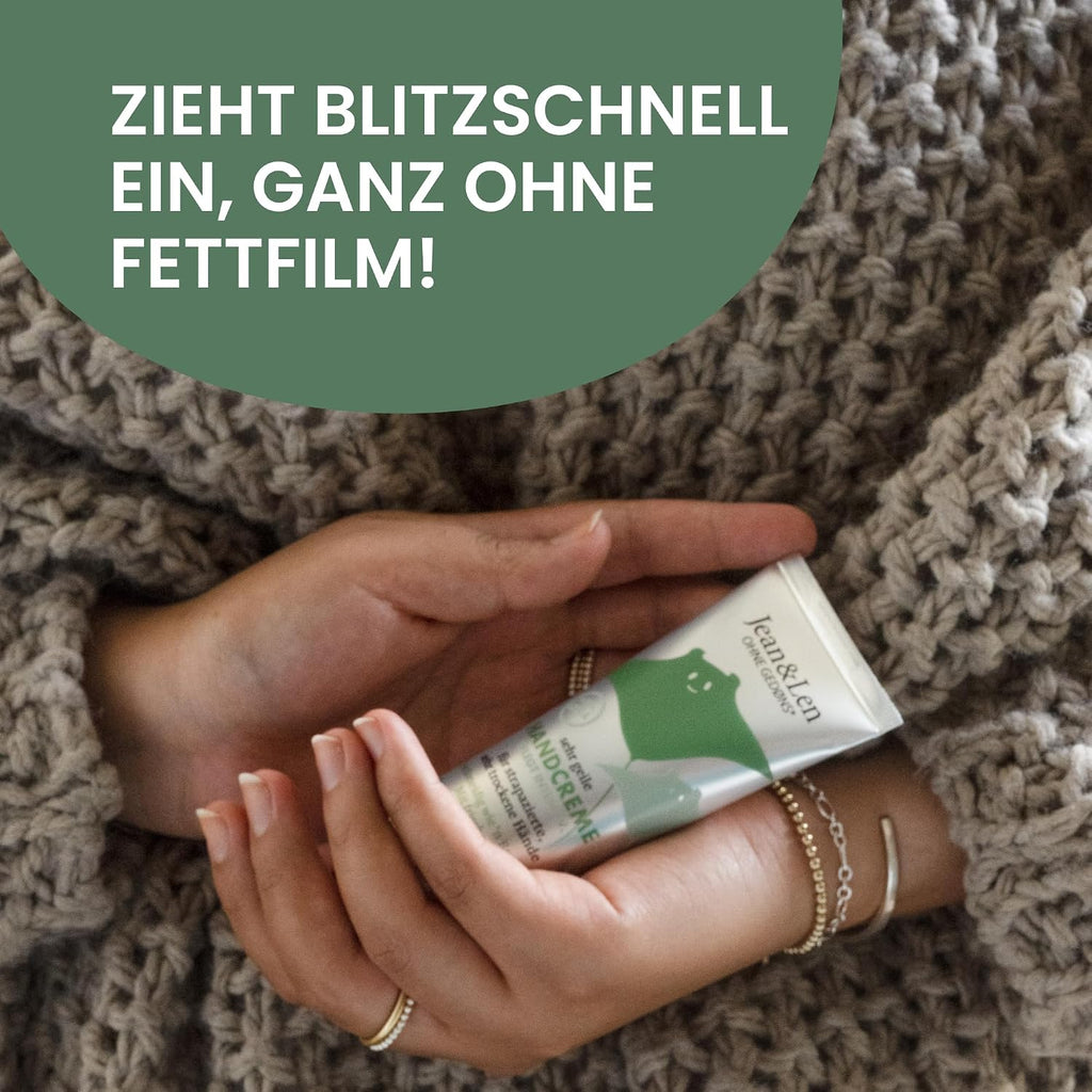 Jean & Len Sehr geile Handcreme Rosemary & Ginger, vegan, 6 x 75 ml