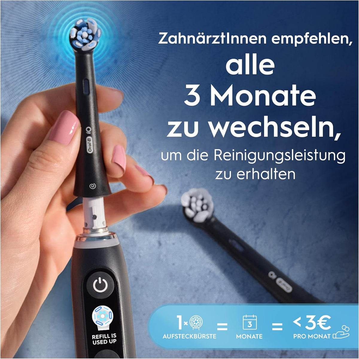 Oral-B iO Aufsteckbürsten Ultimative Reinigung, Schwarz, 10 Stück