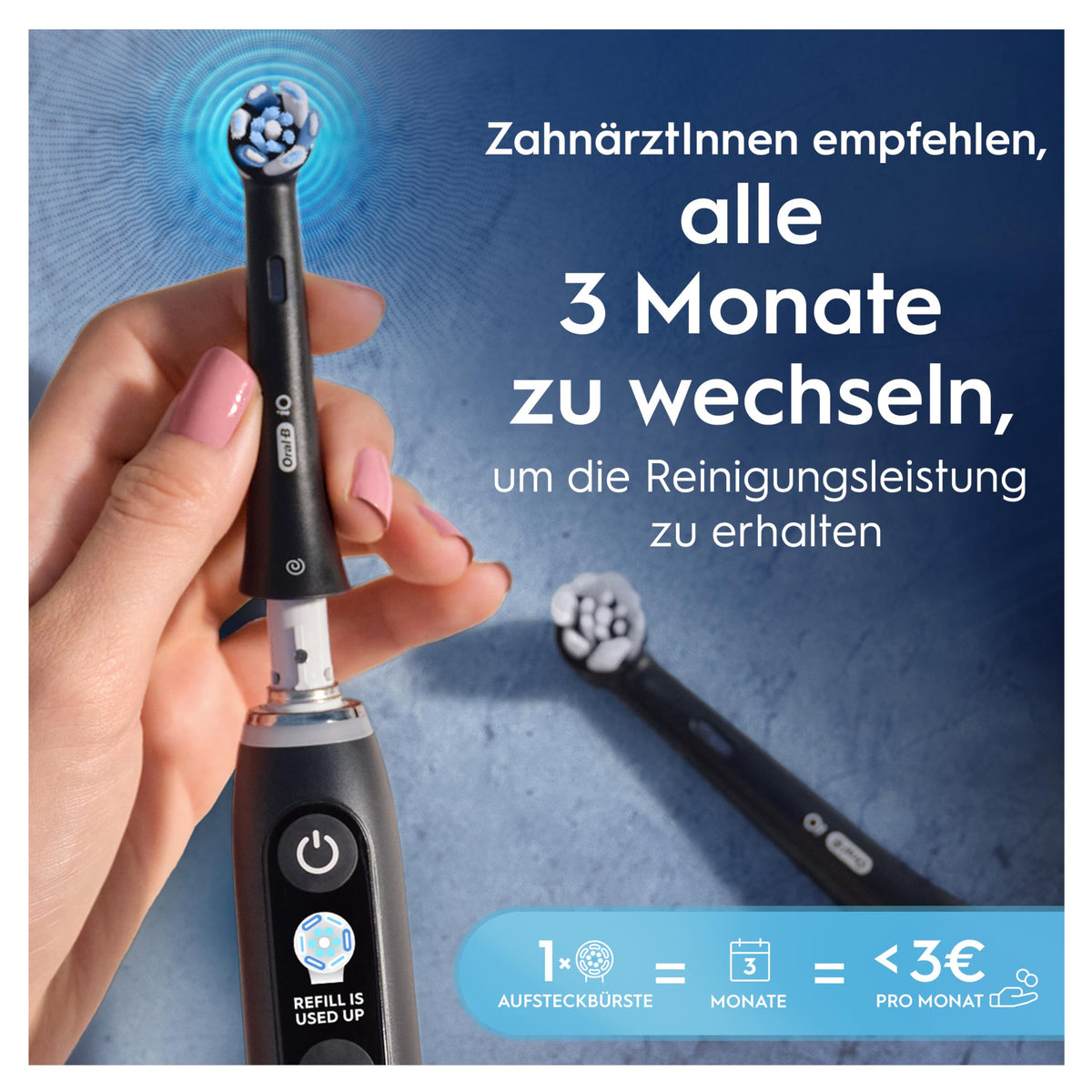 Oral-B iO Aufsteckbürsten Ultimative Reinigung, Schwarz, 10 Stück